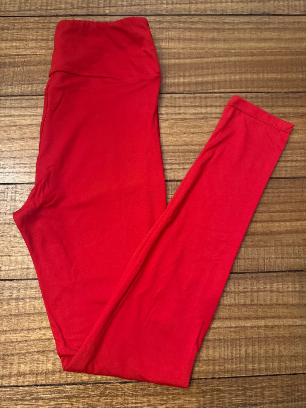 LuLaRoe Solid Red Leggings